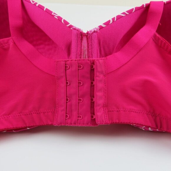 CACIQUE Women's Magenta Pink Hearts Full Coverage Underwire Bra 42DDD - Picture 4 of 7